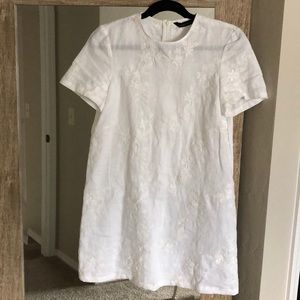 ZARA WHITE SHIFT DRESS